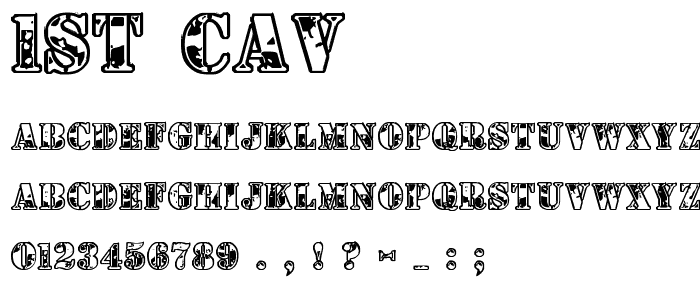 1st Cav font